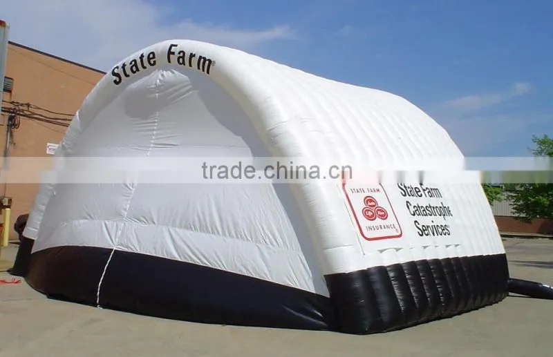 giant inflatable garage tent with zip doors