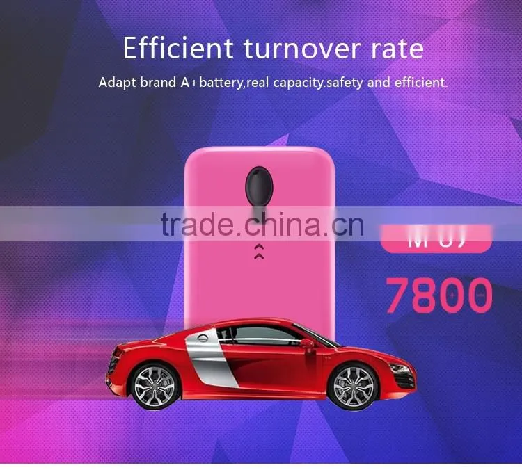 Guoguo 2016 Promotion fast charging portable fish mouth 5200mAh power bank for iphone7