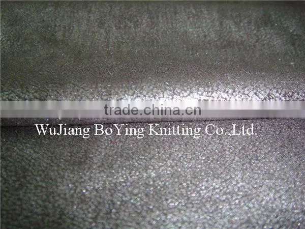 stamped suede fabric
