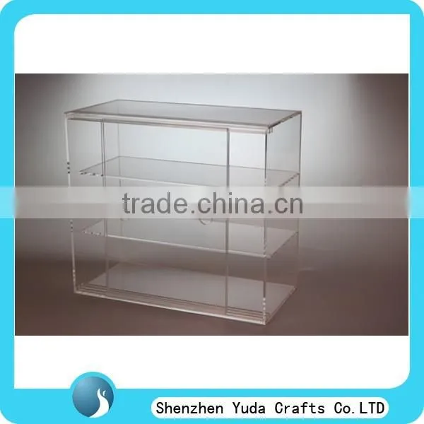 best selling bakery display showcase, transparent acrylic countertop display case for bakery oem