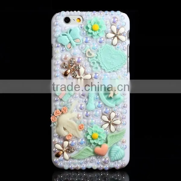 China wholesale 3D Crystal cell phone case for iphone 6,for apple case 6