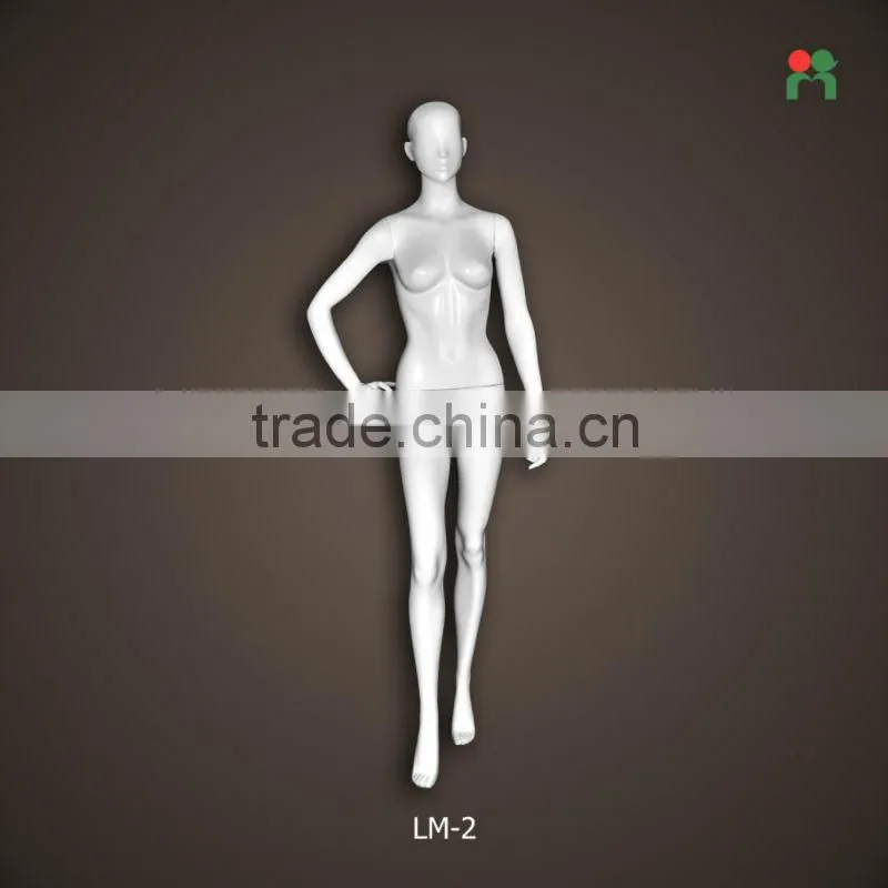 2015 fashion new fiberglass realistic female mannequin paper mache mannequin LM-2