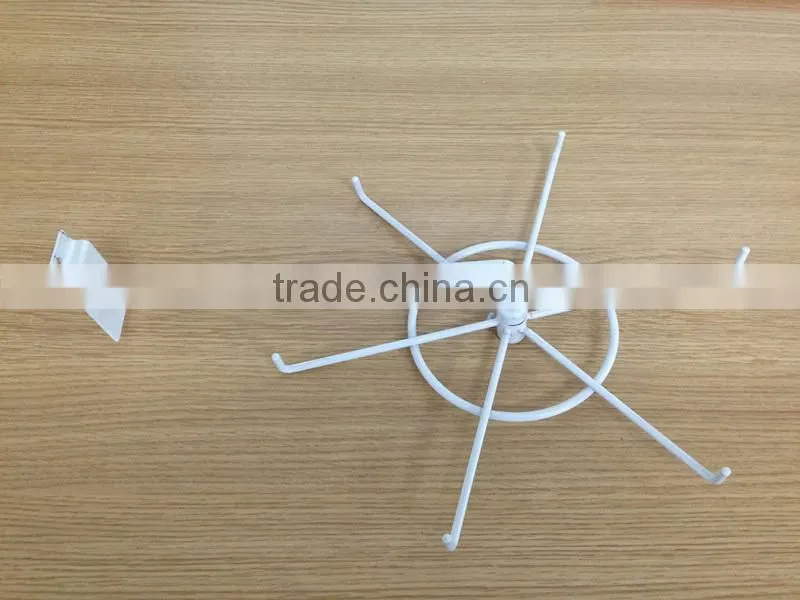 Metel rotatable jewelry display rack for slatwall