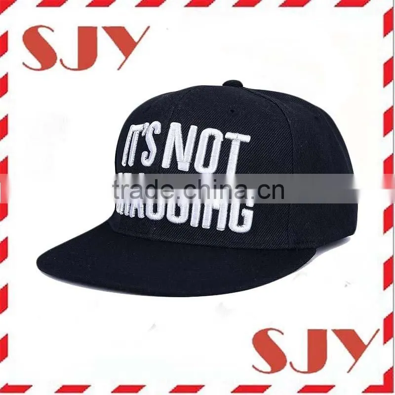 Small quantity accept Paypal custom embroidered snapback hat