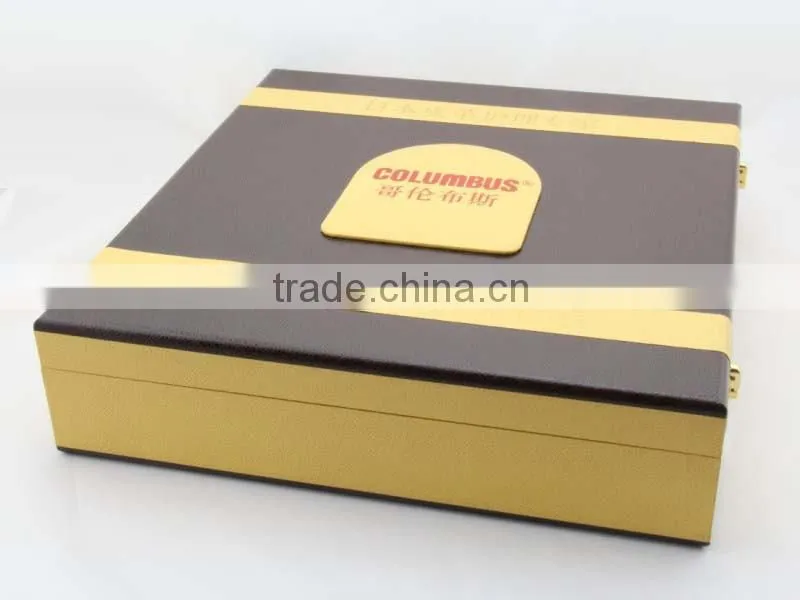 Luxury Handmade wooden gift box with EVA insert and handle