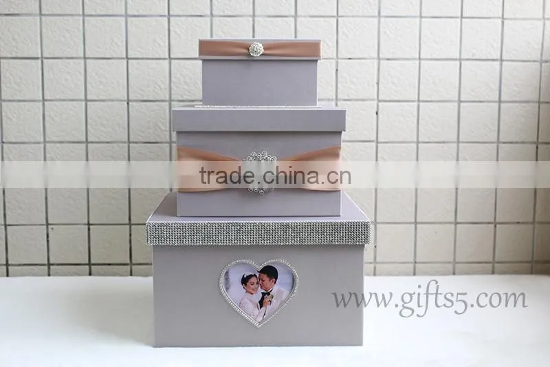 Personalised wedding card boxes with photo frame for best wedding gifts