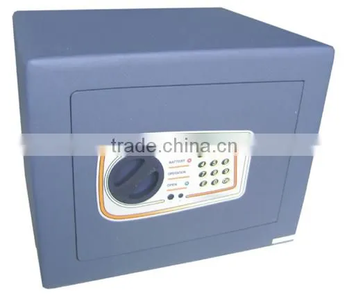Electronic wall mounted anti-drill steel safe