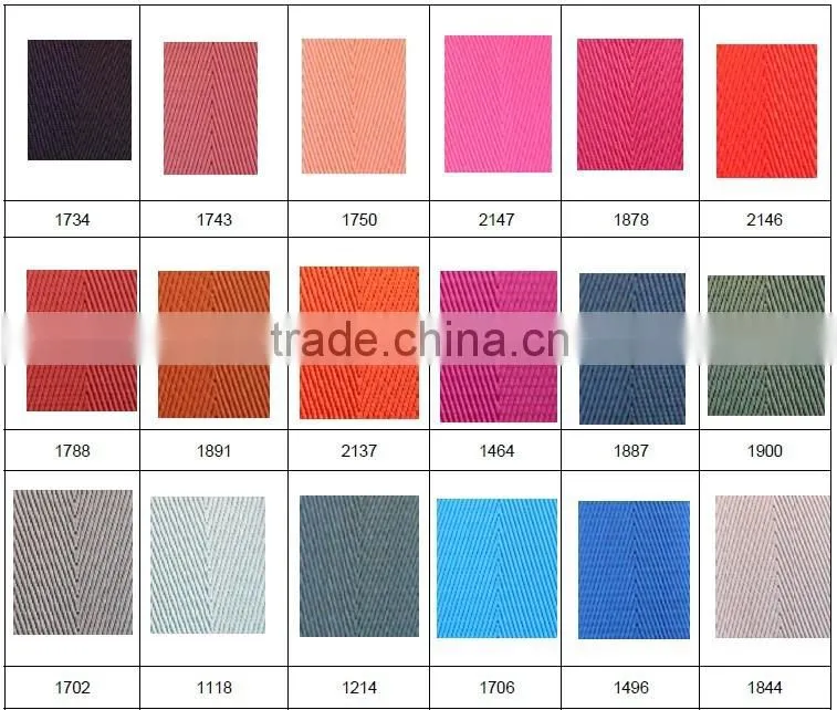 Various Colors V Pattern Nylon Webbing, Weave Nylon Webbing, Bag, Garments, Shoes, Belts and Furniture Use Webbing