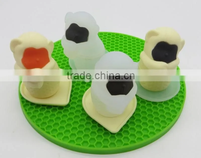 Wholesale NEW BPA free FDA approved food grade monkey unique silicone loose tea leaf infuser