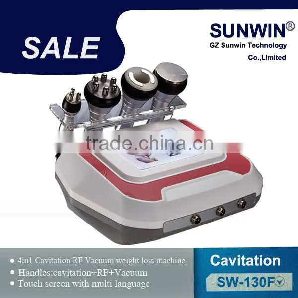 2015 hot sale portable Ultrasonic vacuum cavitation RF slimming beauty machine SW-130F