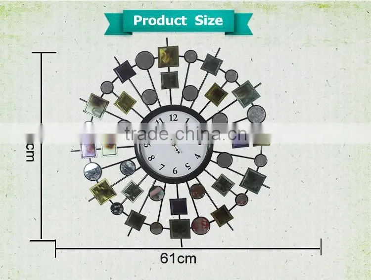 M2406 special design popular metal wall clock