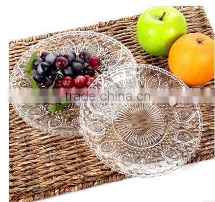 Fruit transparent glass plate household