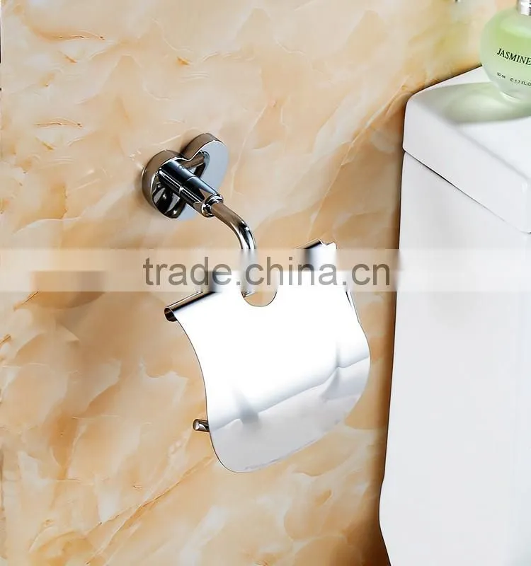 bathroom accessory with brass toliet paper roll holders for shower rail.