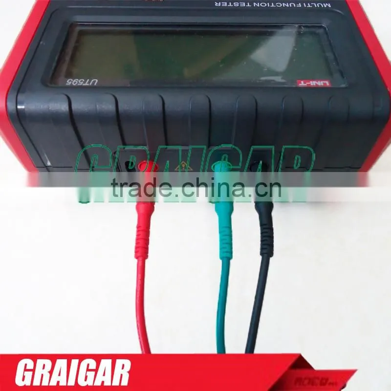 UNI-T UT595 Ramp Slope RCD Phase Consequence Loop/Line Impedance Insulation Resistance Earthing Continuity Tester