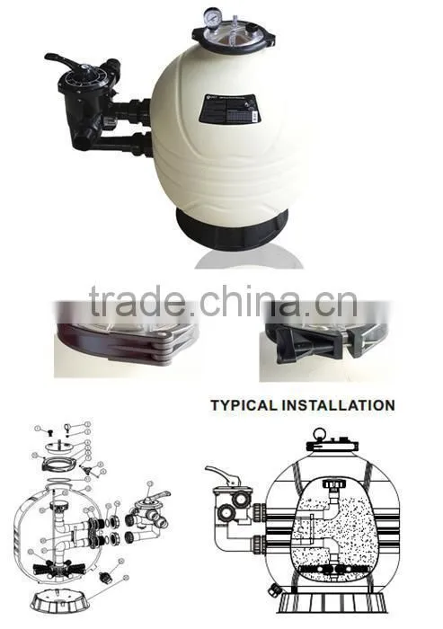 Factory 2014 best selling high quality easily maintenance side swimming pool filter / swimming pool equipment