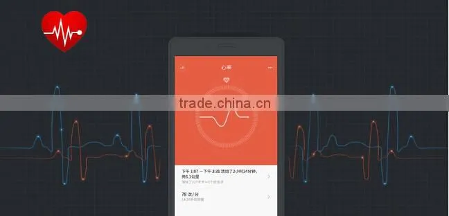 New Xiaomi Mi Band 1S with Heart Rate Sensor Wristband Bluetooth Bracelet Black