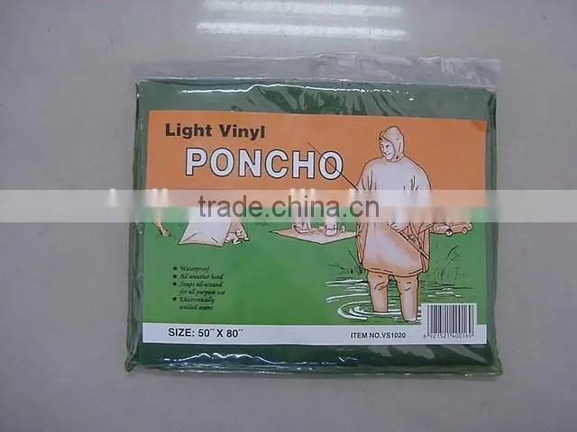 VS1020 PVC LIGHT WEIGHT PONCHO 2015