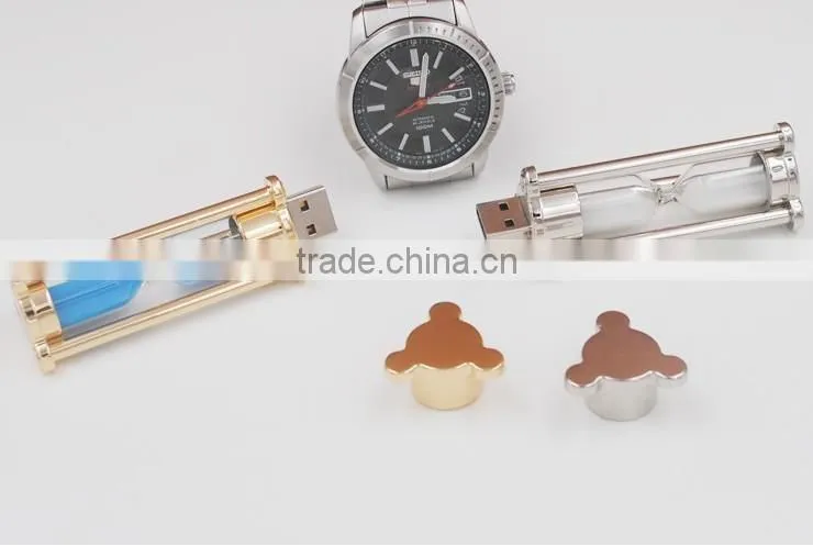 Wholesale nice hourglass shape usb flash drive, metal usb flash drive