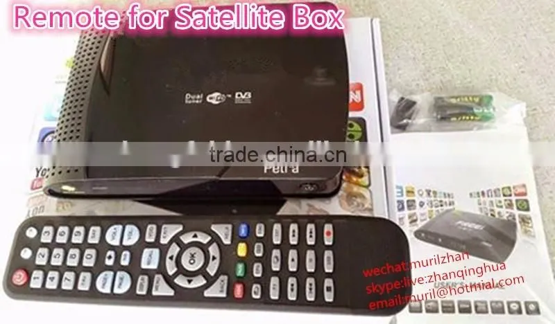 ZF Black 53 Keys set-top box Remote Contorl for Freei Petra HD Satellite Receiver