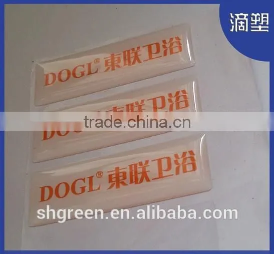 Lovely heat resistant clear epoxy resin sticker,3D domed sticker