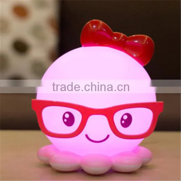 Eco-friendly pvc night light LED colour changing led light toys