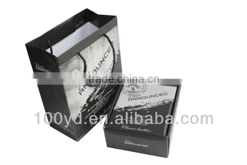 Recyclable 250g coated paper bag printing/cheap matte printed paper bag