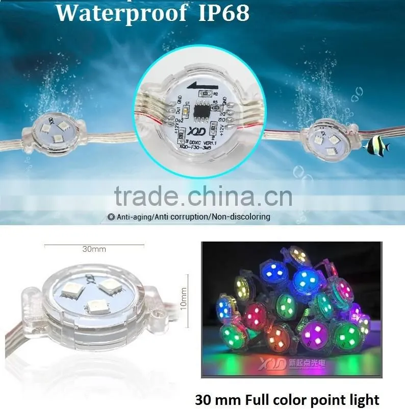 led project pixels dmx controller point light light smd5050 chip 30mm