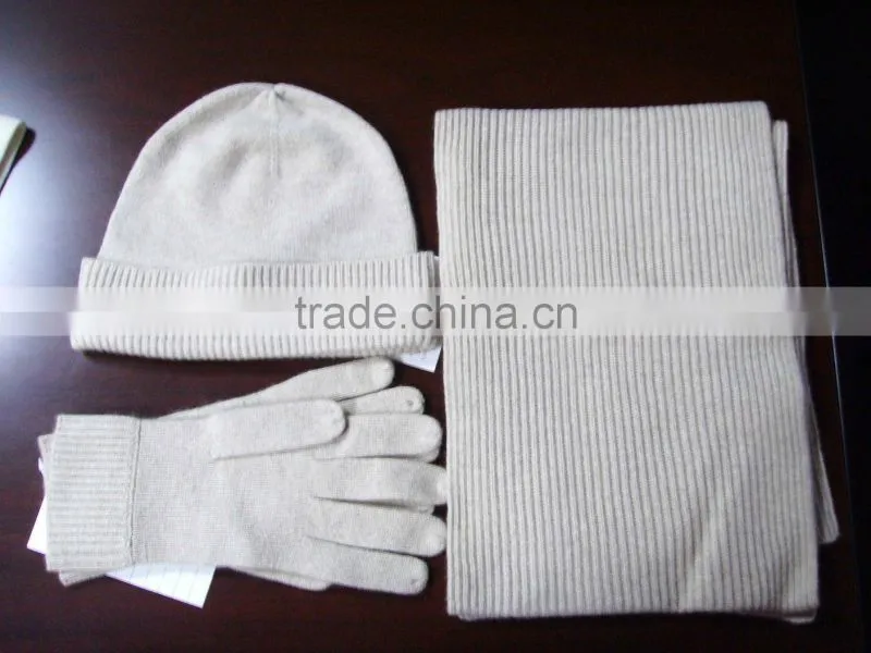 2013 erdos cashmere scarf /hat/gloves set