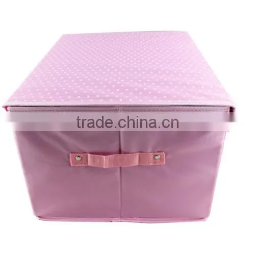 2014 Foldable Oxford Fabric Storage Box, Reusable economic wholesale collapsible badroom organizer(BBHT005)