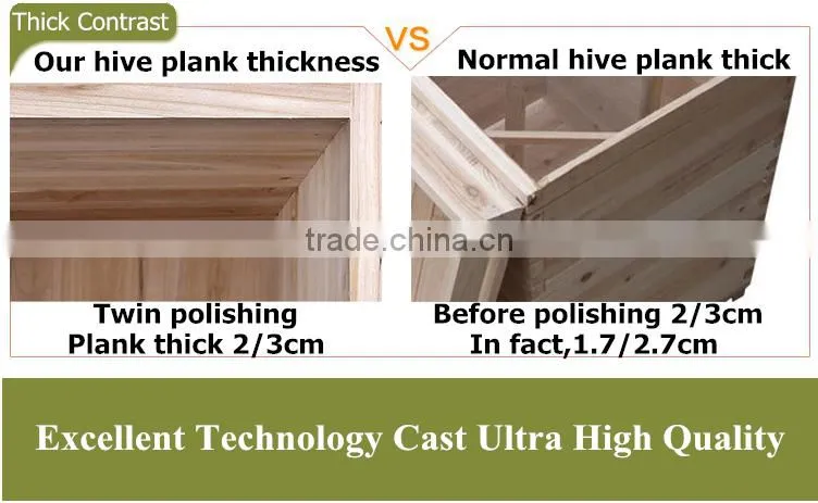 2016 hot sale natural material fir wood beehives
