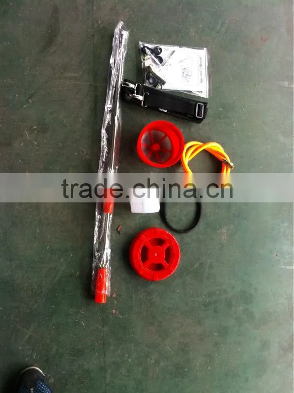 Gasoline power sprayer.