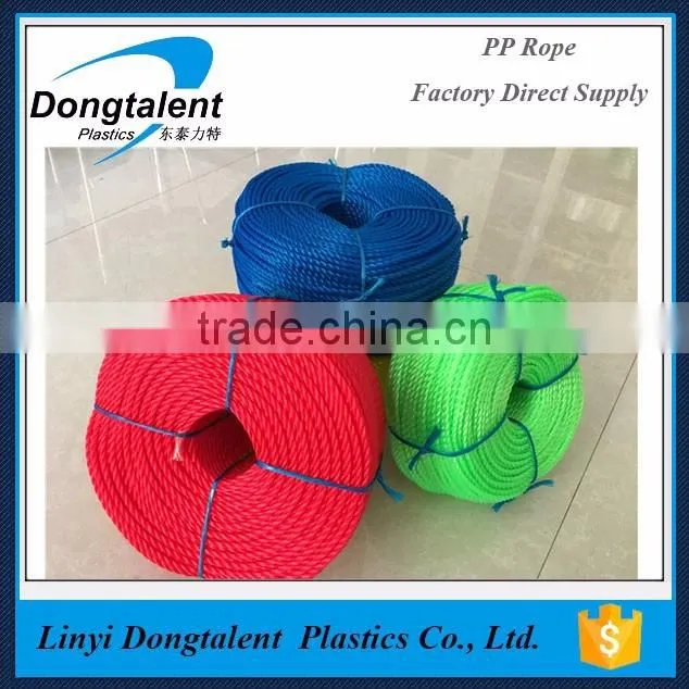 100% PE virgin polythylene rope 20mm color rope