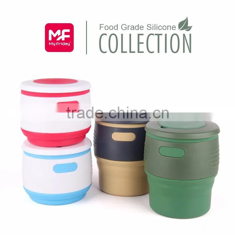 Portable Foldable Coffee Mugse traveling mugs tazas tea cup silicone Coffee mugs