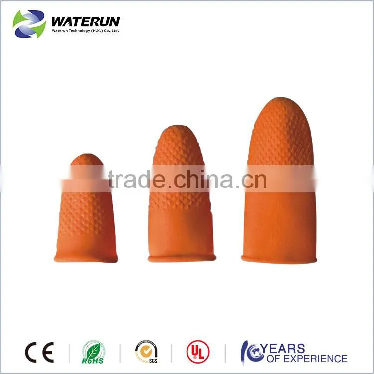 orange anti-slip finger cots, dotting finger cot supplier