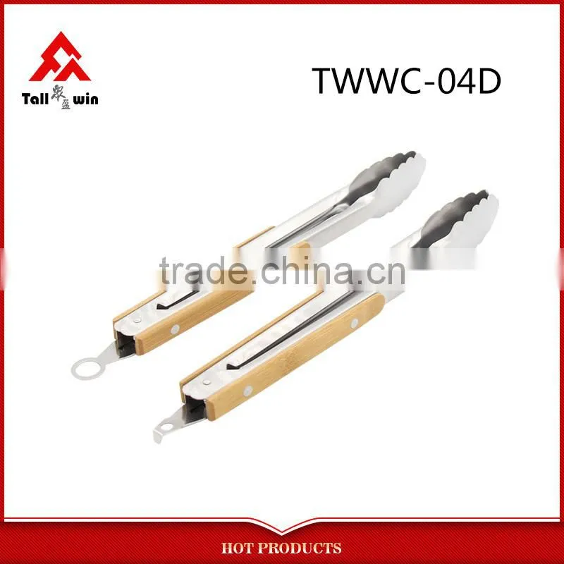 Stainless Steel Fine Double Mesh Wooden Handle Strainer
