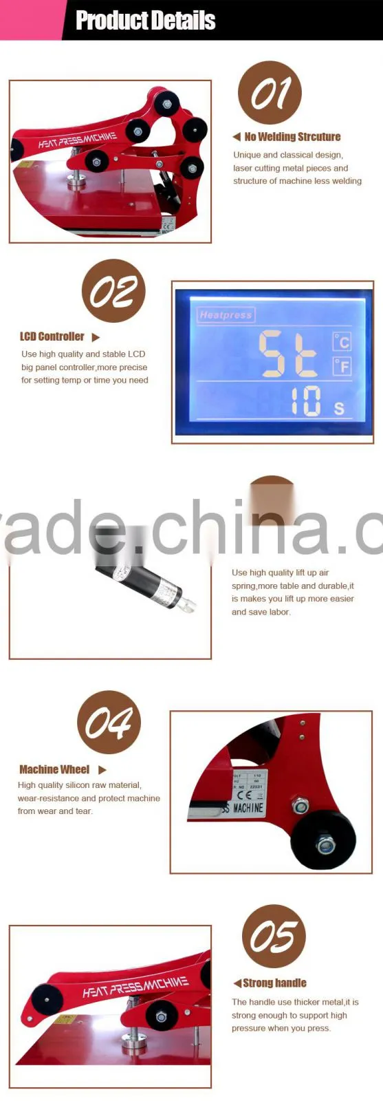 Hot Sale 15x15 Sublimation T-shirt Mini Heat Press Transfer Machine