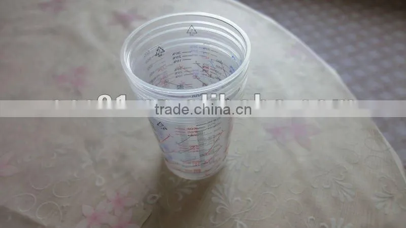 paint calibrated mixing cups