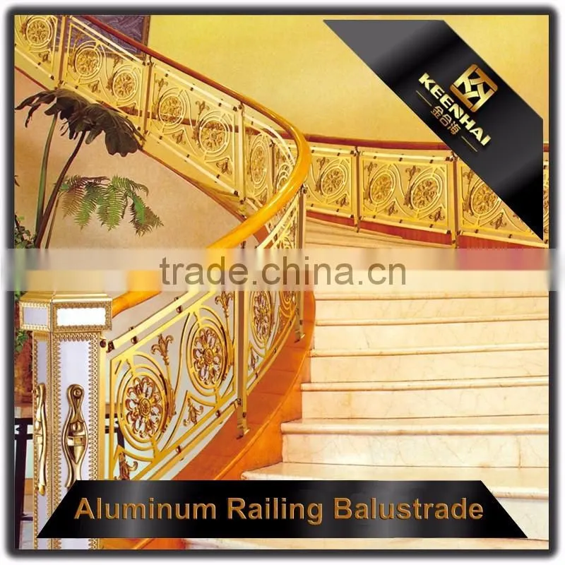 Interior Antique Bronze Aluminum Indoor Spiral Staircases