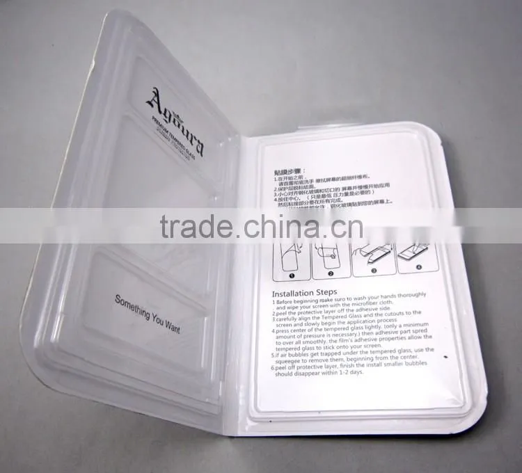 Tempered glass screen protector package box, screen protector packaging