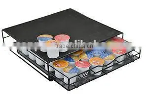 New Hot Metal Mesh 36K- Cup Capacity Coffee Cup Pod Drawer Holder Tea Cup Capsule Metal Holder