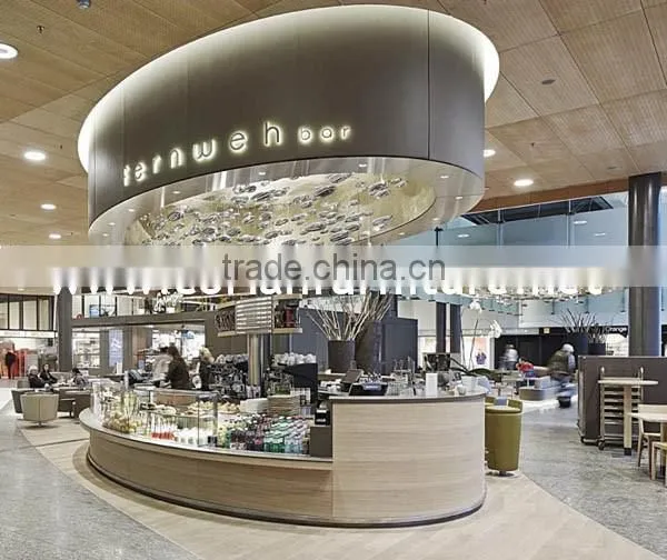 New design food kiosk/cafe kiosk counter for malls