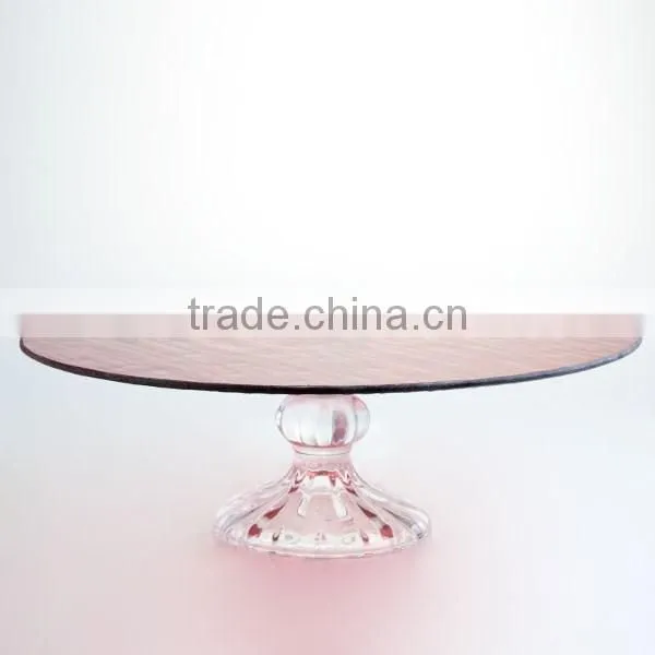 colorful large fruit glass plate tray with base
