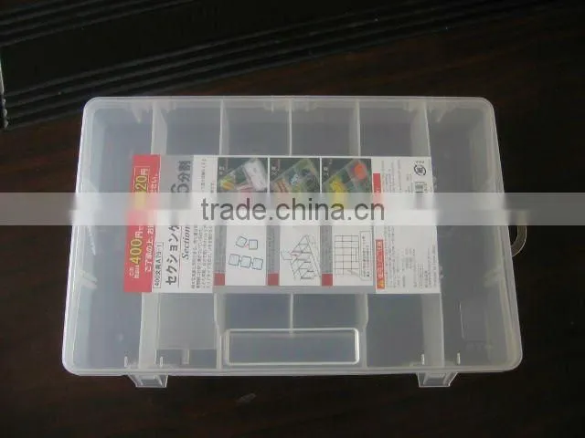 plastic general tool box with compartments