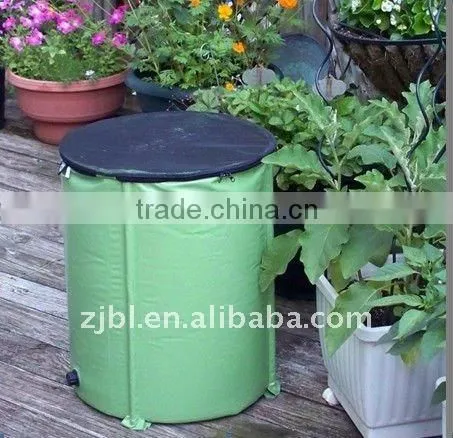 collapsible heavy duty PVC garden rain water tank system