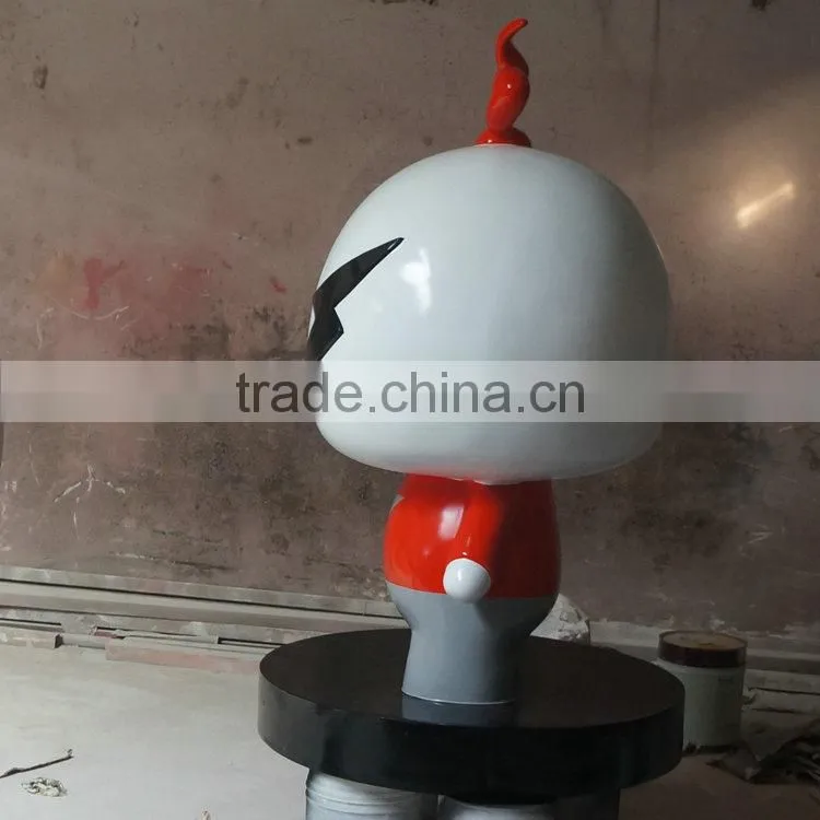Fiberglass cartoon statue for display