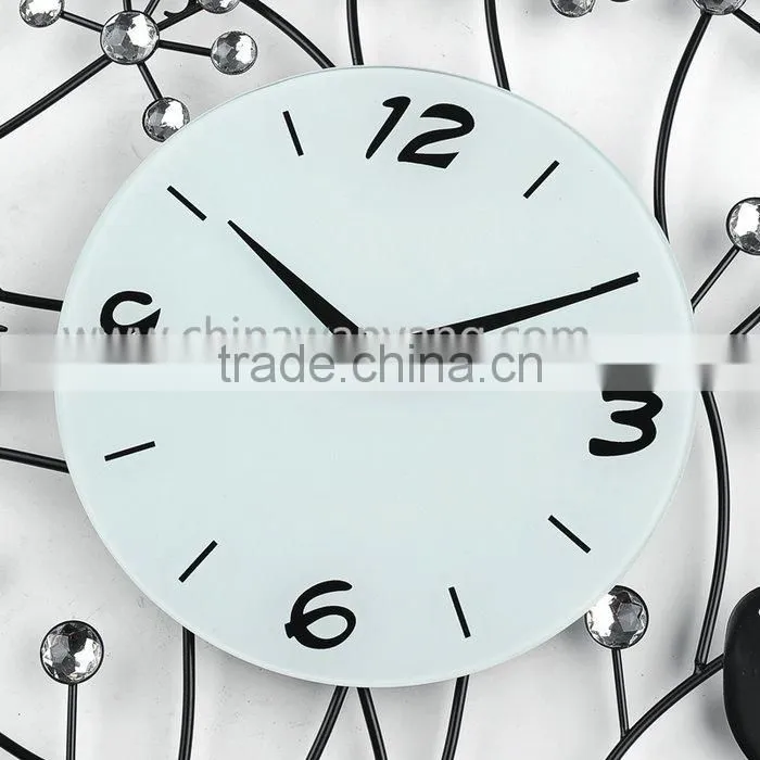 China Manufacturer Low Price Black Cute Bird Wall Clock