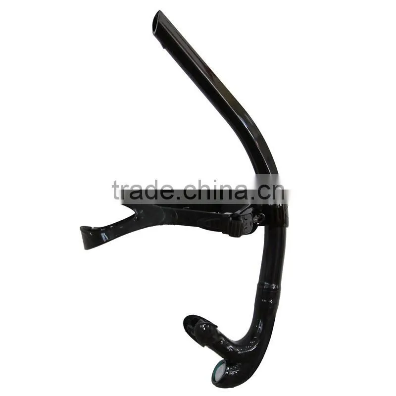 Professional Bendable Silicone Blue Swimming Frontal Snorkel for Adult, US patened(SK-300)