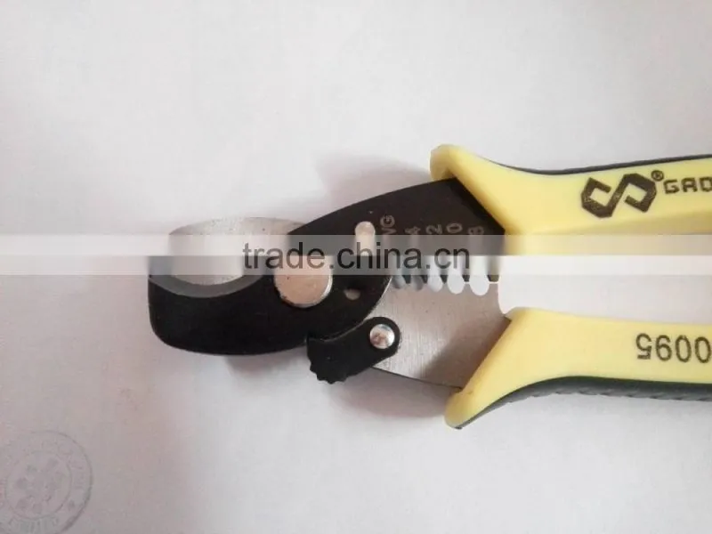 Multi-function cable cut wire stripping pliers