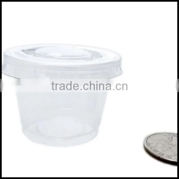 1 oz Clear Plastic Jelly Condiment Sauces Dips Cups with Lids,custom plastic clear jelly cups,custom plastic cups manufacturer