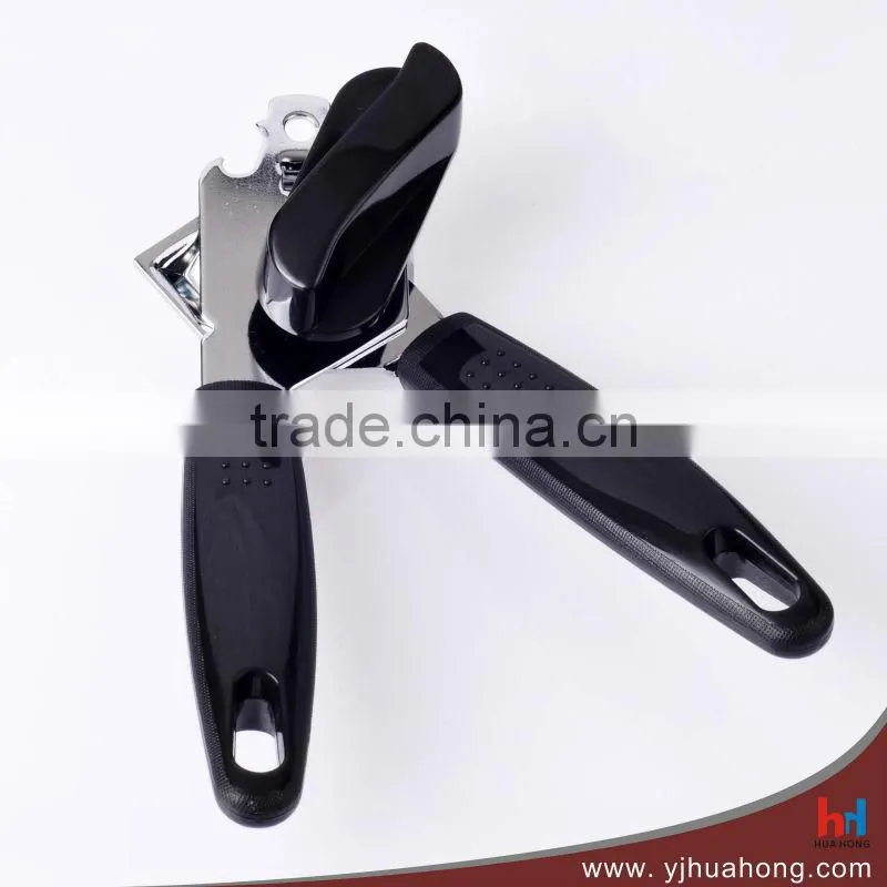 Stainless steel can opener, tin opener with soft grip handle HCO-07